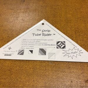 The Strip Tube Ruler - White Quilting Template